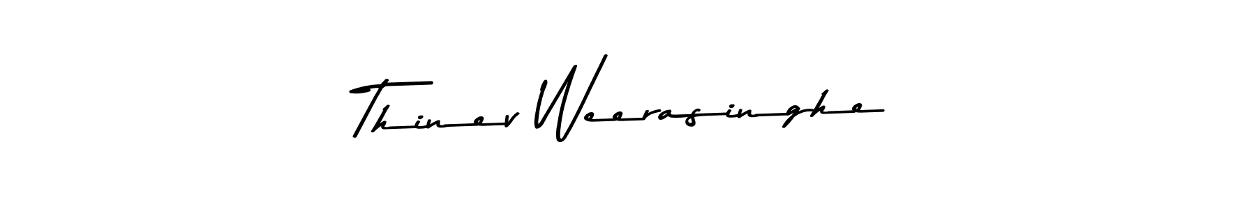 Design your own signature with our free online signature maker. With this signature software, you can create a handwritten (Asem Kandis PERSONAL USE) signature for name Thinev Weerasinghe. Thinev Weerasinghe signature style 9 images and pictures png
