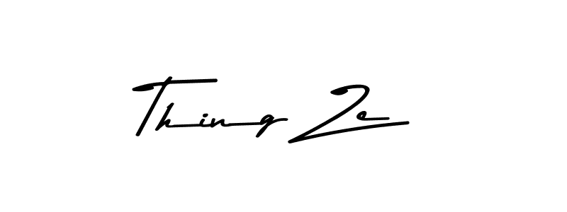 You should practise on your own different ways (Asem Kandis PERSONAL USE) to write your name (Thing Ze) in signature. don't let someone else do it for you. Thing Ze signature style 9 images and pictures png
