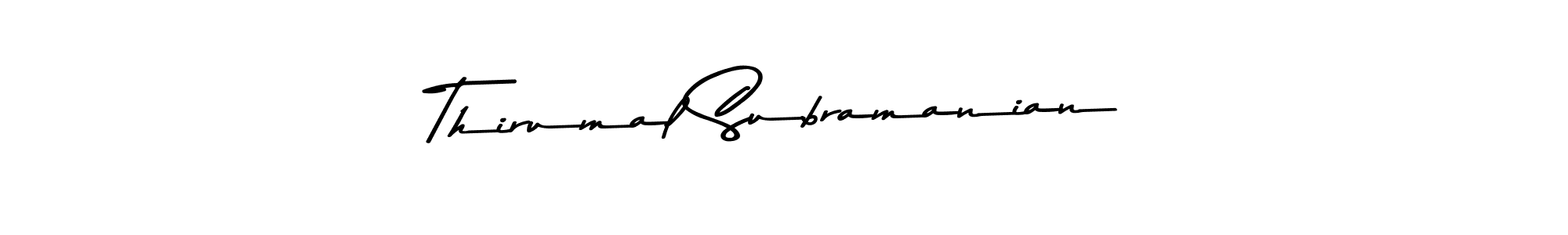 You should practise on your own different ways (Asem Kandis PERSONAL USE) to write your name (Thirumal Subramanian) in signature. don't let someone else do it for you. Thirumal Subramanian signature style 9 images and pictures png