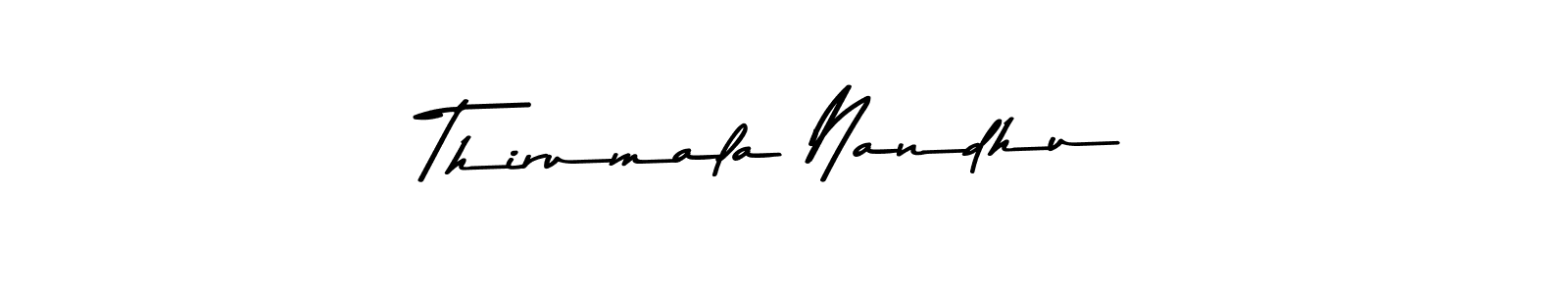 Use a signature maker to create a handwritten signature online. With this signature software, you can design (Asem Kandis PERSONAL USE) your own signature for name Thirumala Nandhu. Thirumala Nandhu signature style 9 images and pictures png