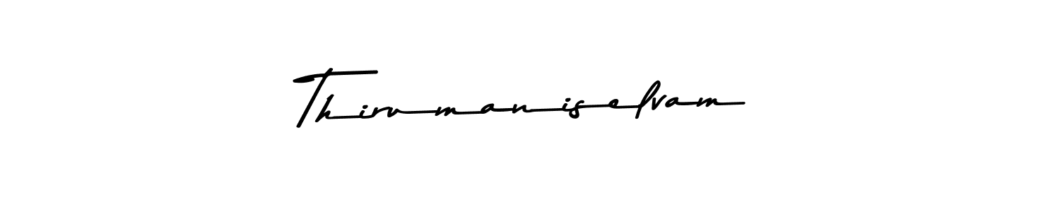 Make a beautiful signature design for name Thirumaniselvam. With this signature (Asem Kandis PERSONAL USE) style, you can create a handwritten signature for free. Thirumaniselvam signature style 9 images and pictures png