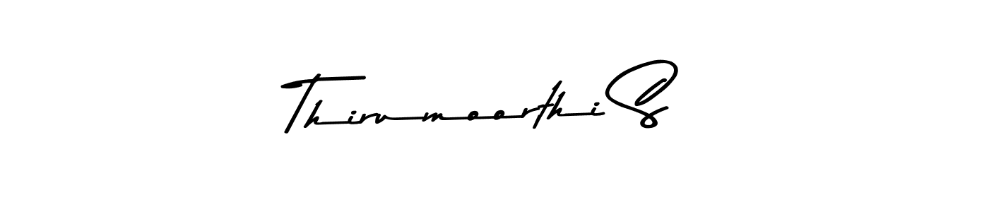 How to make Thirumoorthi S name signature. Use Asem Kandis PERSONAL USE style for creating short signs online. This is the latest handwritten sign. Thirumoorthi S signature style 9 images and pictures png
