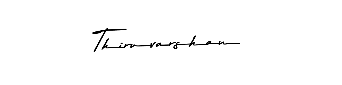 Make a beautiful signature design for name Thiruvarshan. With this signature (Asem Kandis PERSONAL USE) style, you can create a handwritten signature for free. Thiruvarshan signature style 9 images and pictures png