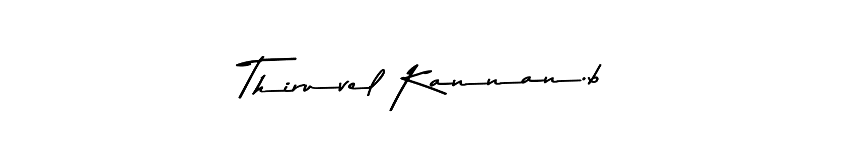 Also we have Thiruvel Kannan.b name is the best signature style. Create professional handwritten signature collection using Asem Kandis PERSONAL USE autograph style. Thiruvel Kannan.b signature style 9 images and pictures png