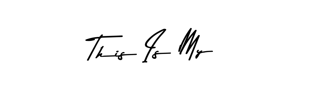 Use a signature maker to create a handwritten signature online. With this signature software, you can design (Asem Kandis PERSONAL USE) your own signature for name This Is My. This Is My signature style 9 images and pictures png