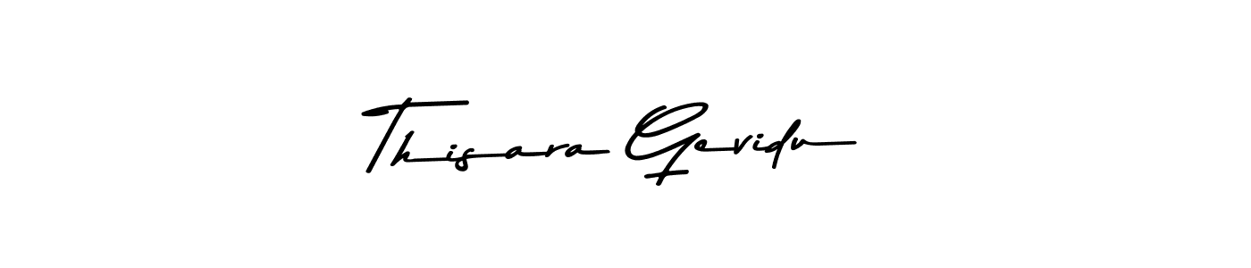 Make a beautiful signature design for name Thisara Gevidu. Use this online signature maker to create a handwritten signature for free. Thisara Gevidu signature style 9 images and pictures png