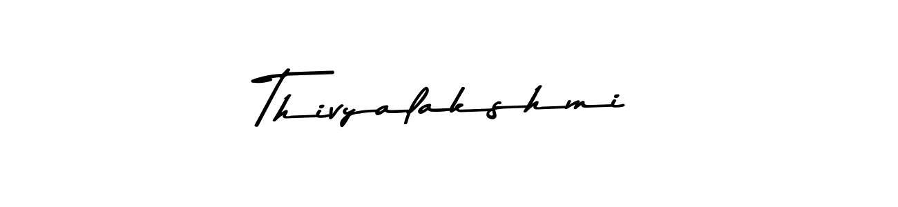 Create a beautiful signature design for name Thivyalakshmi. With this signature (Asem Kandis PERSONAL USE) fonts, you can make a handwritten signature for free. Thivyalakshmi signature style 9 images and pictures png