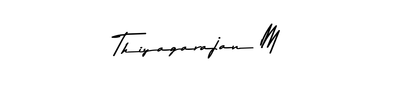 You should practise on your own different ways (Asem Kandis PERSONAL USE) to write your name (Thiyagarajan M) in signature. don't let someone else do it for you. Thiyagarajan M signature style 9 images and pictures png