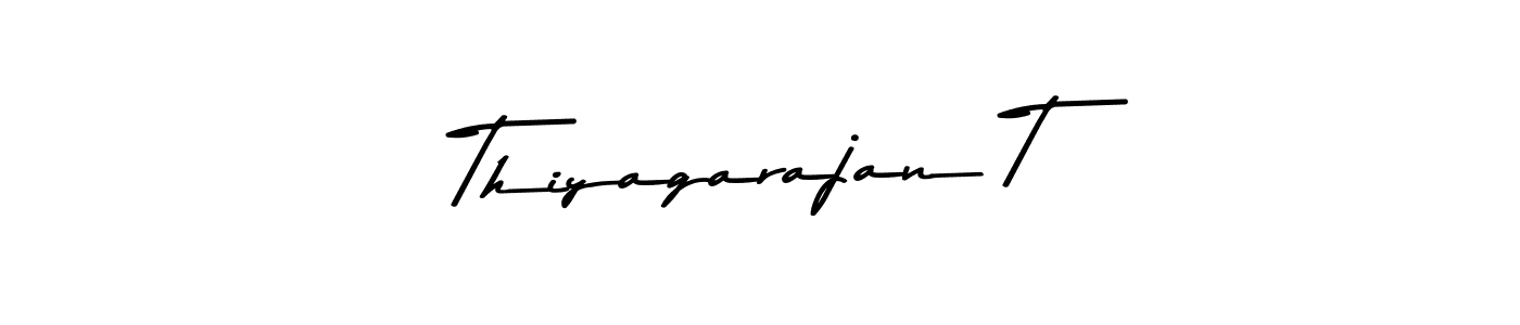 This is the best signature style for the Thiyagarajan T name. Also you like these signature font (Asem Kandis PERSONAL USE). Mix name signature. Thiyagarajan T signature style 9 images and pictures png