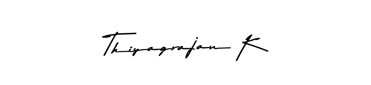 Here are the top 10 professional signature styles for the name Thiyagrajan K. These are the best autograph styles you can use for your name. Thiyagrajan K signature style 9 images and pictures png