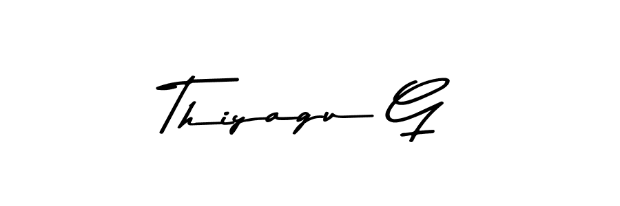 Asem Kandis PERSONAL USE is a professional signature style that is perfect for those who want to add a touch of class to their signature. It is also a great choice for those who want to make their signature more unique. Get Thiyagu G name to fancy signature for free. Thiyagu G signature style 9 images and pictures png