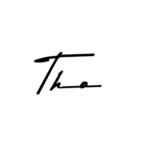 Make a beautiful signature design for name Tho. With this signature (Asem Kandis PERSONAL USE) style, you can create a handwritten signature for free. Tho signature style 9 images and pictures png