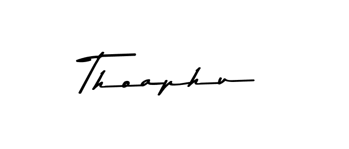 Create a beautiful signature design for name Thoaphu. With this signature (Asem Kandis PERSONAL USE) fonts, you can make a handwritten signature for free. Thoaphu signature style 9 images and pictures png