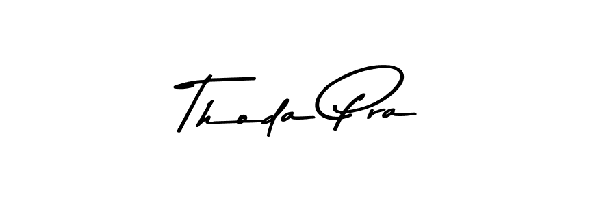 The best way (Asem Kandis PERSONAL USE) to make a short signature is to pick only two or three words in your name. The name Thoda Pra include a total of six letters. For converting this name. Thoda Pra signature style 9 images and pictures png