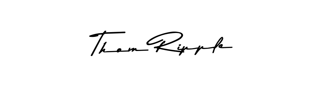 Asem Kandis PERSONAL USE is a professional signature style that is perfect for those who want to add a touch of class to their signature. It is also a great choice for those who want to make their signature more unique. Get Thom Ripple name to fancy signature for free. Thom Ripple signature style 9 images and pictures png