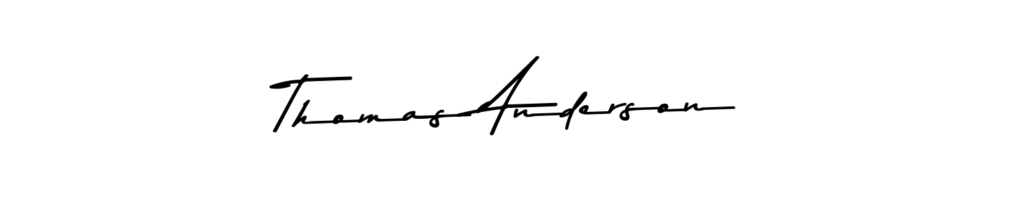 How to make Thomas Anderson name signature. Use Asem Kandis PERSONAL USE style for creating short signs online. This is the latest handwritten sign. Thomas Anderson signature style 9 images and pictures png