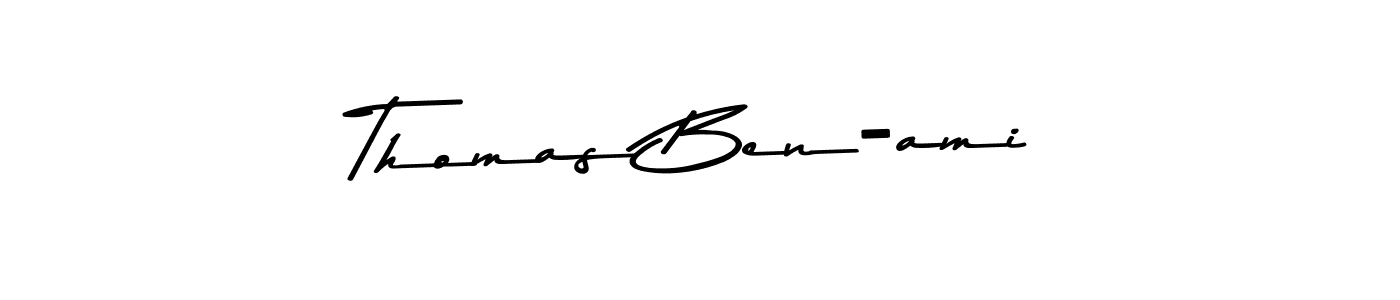 Use a signature maker to create a handwritten signature online. With this signature software, you can design (Asem Kandis PERSONAL USE) your own signature for name Thomas Ben-ami. Thomas Ben-ami signature style 9 images and pictures png