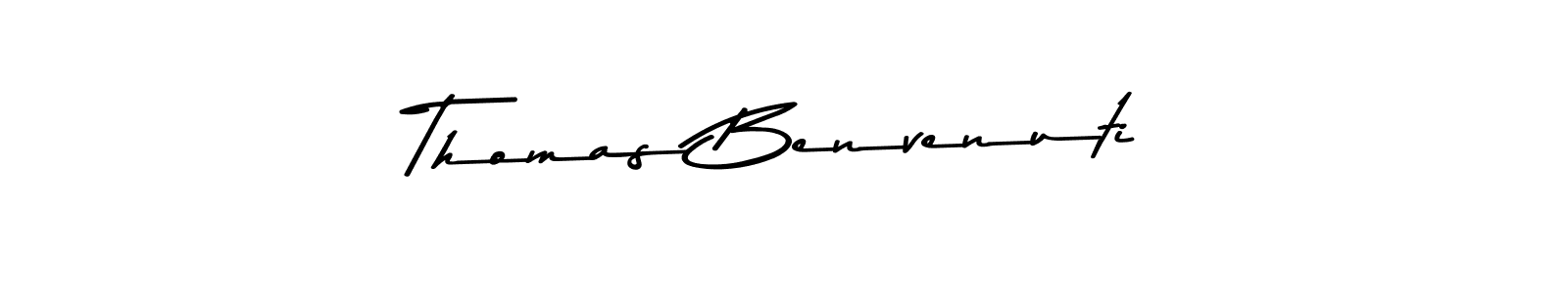 Make a beautiful signature design for name Thomas Benvenuti. With this signature (Asem Kandis PERSONAL USE) style, you can create a handwritten signature for free. Thomas Benvenuti signature style 9 images and pictures png