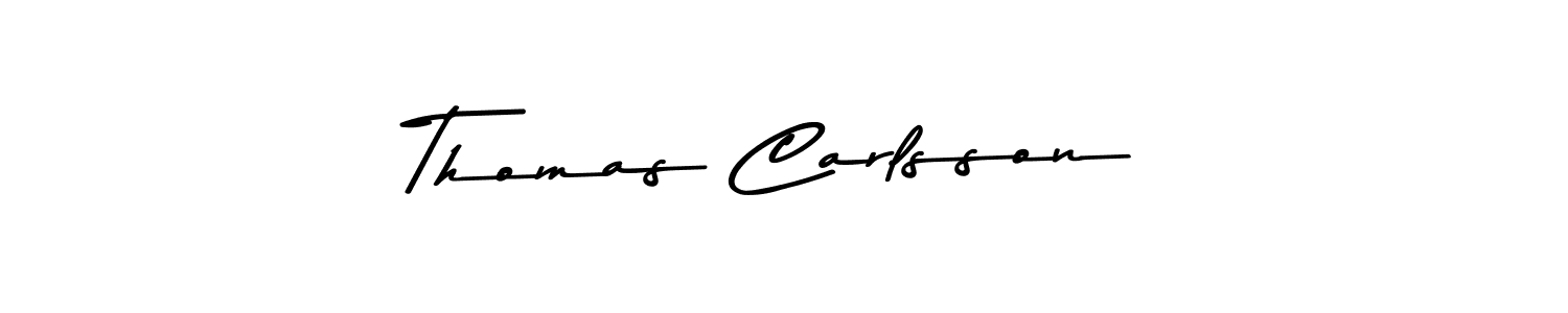 Use a signature maker to create a handwritten signature online. With this signature software, you can design (Asem Kandis PERSONAL USE) your own signature for name Thomas Carlsson. Thomas Carlsson signature style 9 images and pictures png