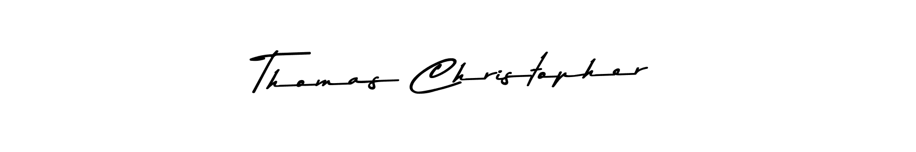 Thomas Christopher stylish signature style. Best Handwritten Sign (Asem Kandis PERSONAL USE) for my name. Handwritten Signature Collection Ideas for my name Thomas Christopher. Thomas Christopher signature style 9 images and pictures png