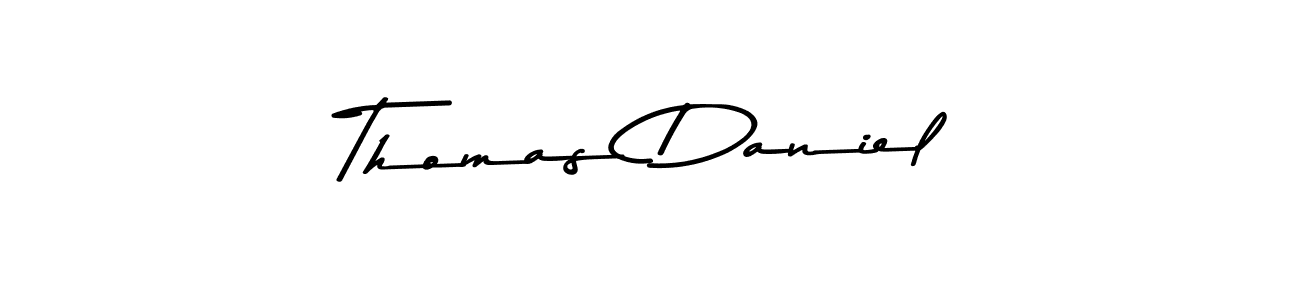 Make a short Thomas Daniel signature style. Manage your documents anywhere anytime using Asem Kandis PERSONAL USE. Create and add eSignatures, submit forms, share and send files easily. Thomas Daniel signature style 9 images and pictures png
