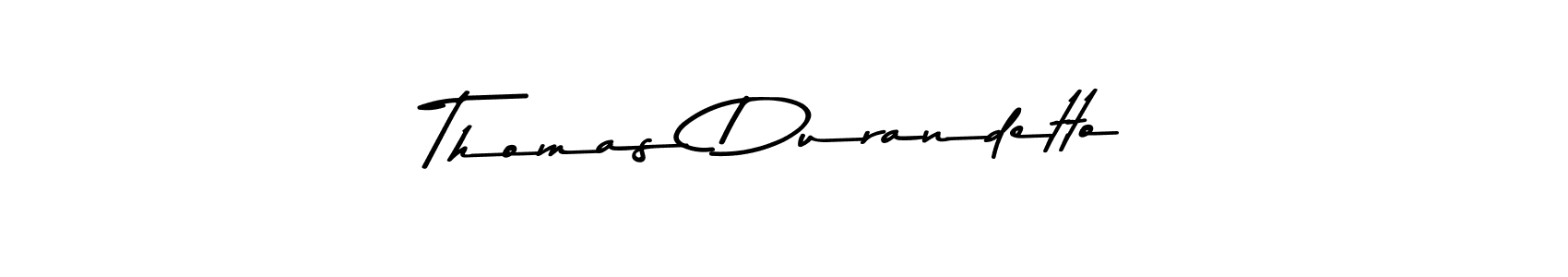 Thomas Durandetto stylish signature style. Best Handwritten Sign (Asem Kandis PERSONAL USE) for my name. Handwritten Signature Collection Ideas for my name Thomas Durandetto. Thomas Durandetto signature style 9 images and pictures png