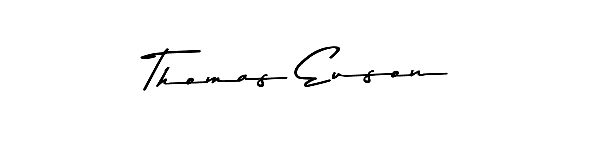 Create a beautiful signature design for name Thomas Euson. With this signature (Asem Kandis PERSONAL USE) fonts, you can make a handwritten signature for free. Thomas Euson signature style 9 images and pictures png