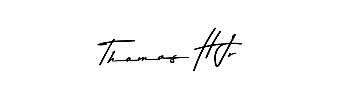 Make a beautiful signature design for name Thomas H Jr. With this signature (Asem Kandis PERSONAL USE) style, you can create a handwritten signature for free. Thomas H Jr signature style 9 images and pictures png