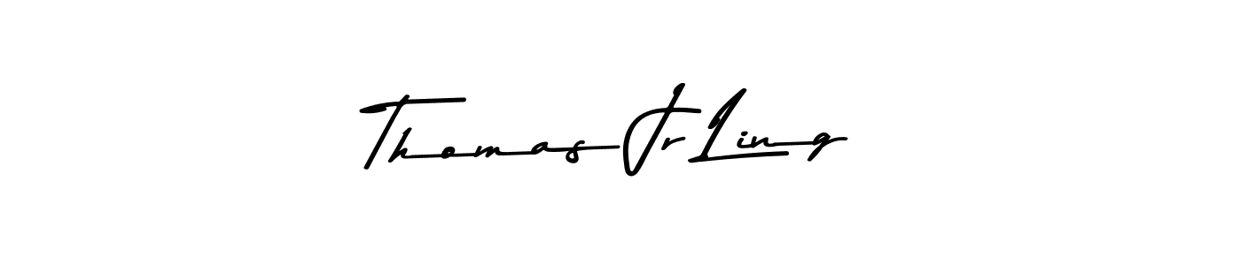 The best way (Asem Kandis PERSONAL USE) to make a short signature is to pick only two or three words in your name. The name Thomas Jr Ling include a total of six letters. For converting this name. Thomas Jr Ling signature style 9 images and pictures png