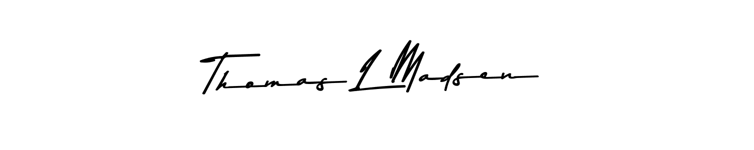 Make a beautiful signature design for name Thomas L Madsen. Use this online signature maker to create a handwritten signature for free. Thomas L Madsen signature style 9 images and pictures png