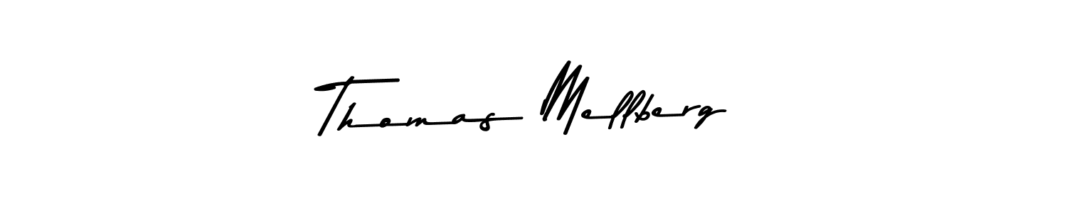 Create a beautiful signature design for name Thomas Mellberg. With this signature (Asem Kandis PERSONAL USE) fonts, you can make a handwritten signature for free. Thomas Mellberg signature style 9 images and pictures png