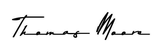 Give your name Thomas Moore an exquisite flair with the Asem Kandis PERSONAL USE script font. Ideal for contracts, resumes, and formal letterheads. Thomas Moore signature style 9 images and pictures png