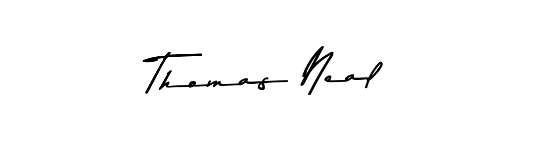 Design your own signature with our free online signature maker. With this signature software, you can create a handwritten (Asem Kandis PERSONAL USE) signature for name Thomas Neal. Thomas Neal signature style 9 images and pictures png