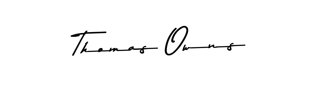 Thomas Owns stylish signature style. Best Handwritten Sign (Asem Kandis PERSONAL USE) for my name. Handwritten Signature Collection Ideas for my name Thomas Owns. Thomas Owns signature style 9 images and pictures png