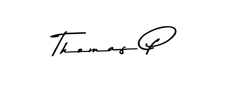 Use a signature maker to create a handwritten signature online. With this signature software, you can design (Asem Kandis PERSONAL USE) your own signature for name Thomas P. Thomas P signature style 9 images and pictures png