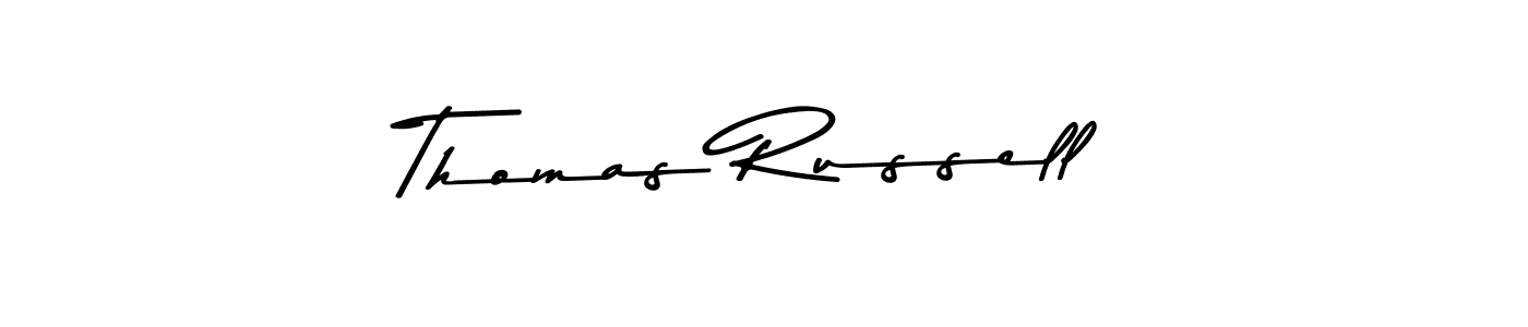 Use a signature maker to create a handwritten signature online. With this signature software, you can design (Asem Kandis PERSONAL USE) your own signature for name Thomas Russell. Thomas Russell signature style 9 images and pictures png