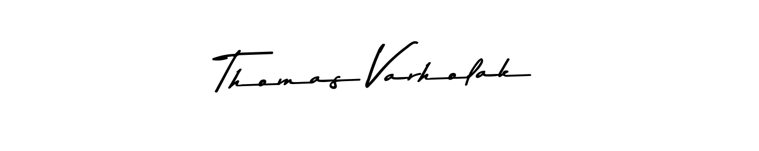 How to make Thomas Varholak signature? Asem Kandis PERSONAL USE is a professional autograph style. Create handwritten signature for Thomas Varholak name. Thomas Varholak signature style 9 images and pictures png
