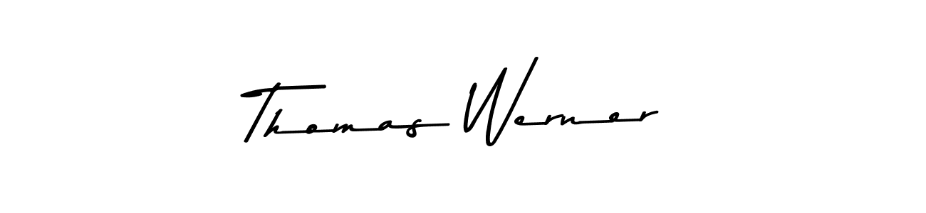 Create a beautiful signature design for name Thomas Werner. With this signature (Asem Kandis PERSONAL USE) fonts, you can make a handwritten signature for free. Thomas Werner signature style 9 images and pictures png