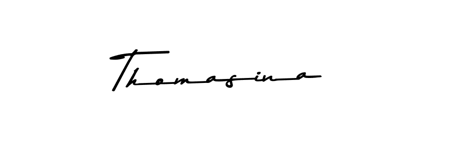 Make a beautiful signature design for name Thomasina. Use this online signature maker to create a handwritten signature for free. Thomasina signature style 9 images and pictures png