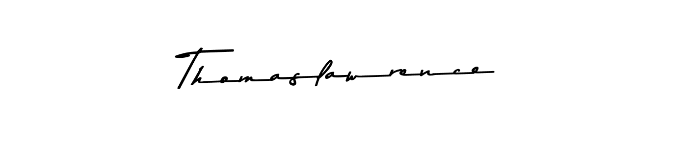 Use a signature maker to create a handwritten signature online. With this signature software, you can design (Asem Kandis PERSONAL USE) your own signature for name Thomaslawrence. Thomaslawrence signature style 9 images and pictures png