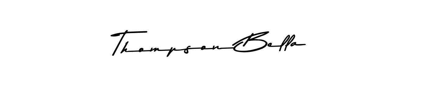Create a beautiful signature design for name Thompson Bella. With this signature (Asem Kandis PERSONAL USE) fonts, you can make a handwritten signature for free. Thompson Bella signature style 9 images and pictures png