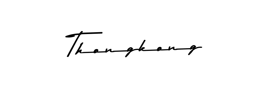 How to make Thongkong name signature. Use Asem Kandis PERSONAL USE style for creating short signs online. This is the latest handwritten sign. Thongkong signature style 9 images and pictures png