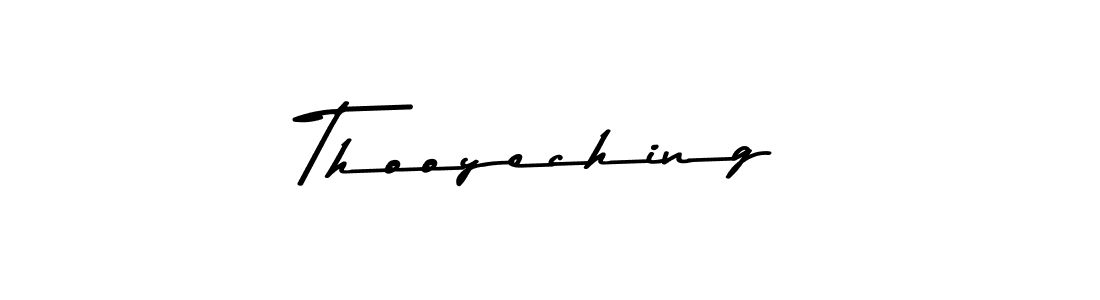 Make a beautiful signature design for name Thooyeching. With this signature (Asem Kandis PERSONAL USE) style, you can create a handwritten signature for free. Thooyeching signature style 9 images and pictures png