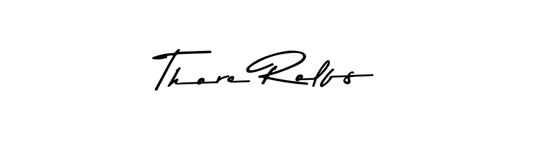 Design your own signature with our free online signature maker. With this signature software, you can create a handwritten (Asem Kandis PERSONAL USE) signature for name Thore Rolfs. Thore Rolfs signature style 9 images and pictures png
