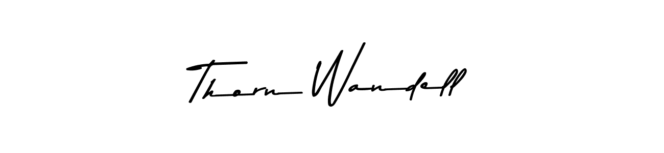 How to Draw Thorn Wandell signature style? Asem Kandis PERSONAL USE is a latest design signature styles for name Thorn Wandell. Thorn Wandell signature style 9 images and pictures png