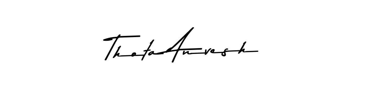 Design your own signature with our free online signature maker. With this signature software, you can create a handwritten (Asem Kandis PERSONAL USE) signature for name Thota Anvesh. Thota Anvesh signature style 9 images and pictures png