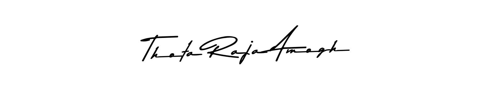 if you are searching for the best signature style for your name Thota Raja Amogh. so please give up your signature search. here we have designed multiple signature styles  using Asem Kandis PERSONAL USE. Thota Raja Amogh signature style 9 images and pictures png