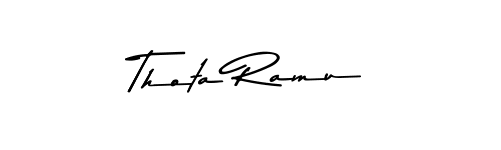 Here are the top 10 professional signature styles for the name Thota Ramu. These are the best autograph styles you can use for your name. Thota Ramu signature style 9 images and pictures png