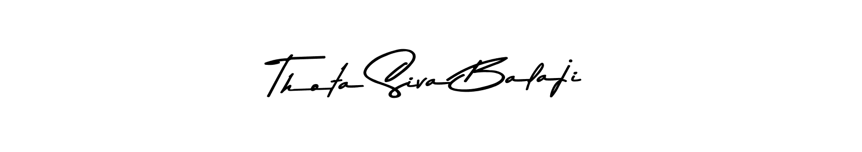 Use a signature maker to create a handwritten signature online. With this signature software, you can design (Asem Kandis PERSONAL USE) your own signature for name Thota Siva Balaji. Thota Siva Balaji signature style 9 images and pictures png
