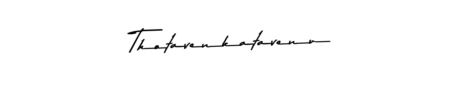 Design your own signature with our free online signature maker. With this signature software, you can create a handwritten (Asem Kandis PERSONAL USE) signature for name Thotavenkatavenu. Thotavenkatavenu signature style 9 images and pictures png